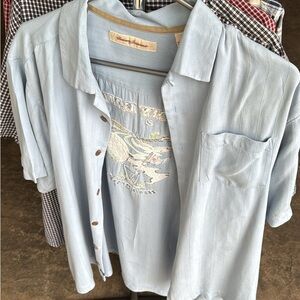Tommy Bahama Light Blue Short Sleeve Shirt